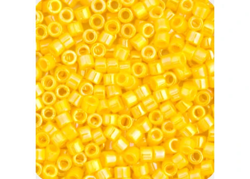 Miyuki Delica 11/0 Dark Yellow Canary Opaque AB