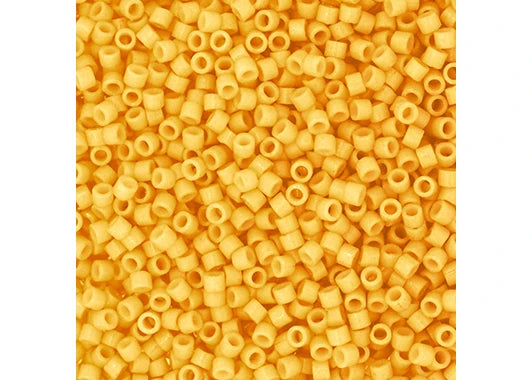 Miyuki Delica 11/0 Duracoat Opaque Dyed Light Topaz