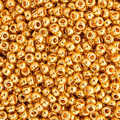 Miyuki Seed Bead 11/0 apx.5.2g 24kt Gold Plated