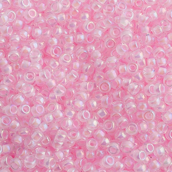 Miyuki Seed Bead 11/0 apx.22g Pink Lined Crystal
