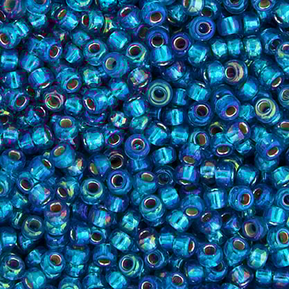Miyuki Seed Bead 11/0 apx.22g Capri Blue Silver