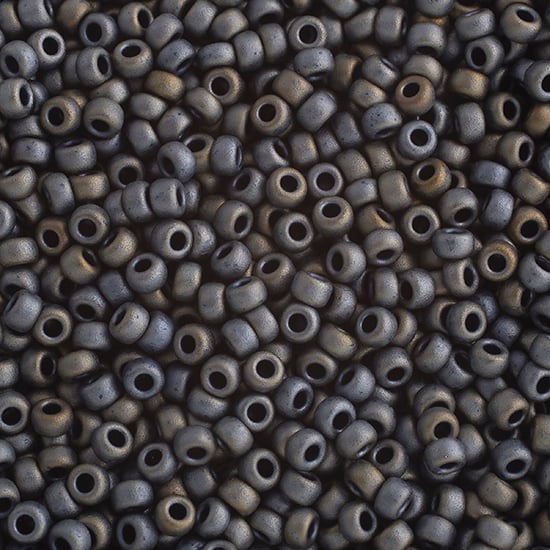 Miyuki Seed Bead 11/0 apx.22g Matte Metallic Silver Grey