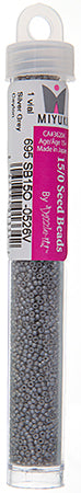Miyuki Seed Bead 15/0 apx.22g Silver Grey Ceylon