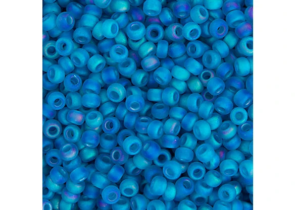 Miyuki Seed Bead 11/0 apx.22g Capri Blue Transparent AB Matte
