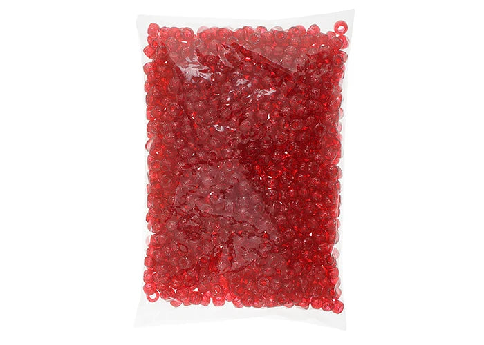 Crow Bead/Pony Bead Sparkle 9mm Crimson