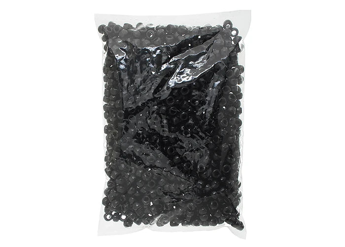 Crow Bead/Pony Bead Opaque 9mm Black