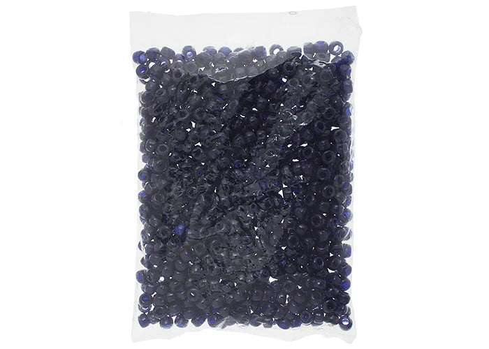 Crow Bead/Pony Bead Opaque 9mm Navy