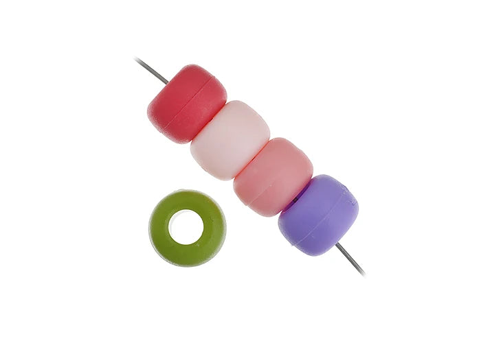 Crow Bead/Pony Bead Matte 9mm Multi