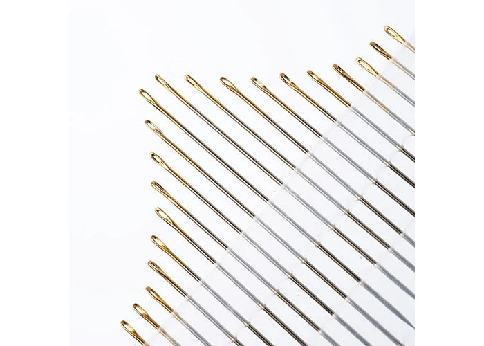 Beading Needle Gold Eye Short and Sharps 20pcs Size 10