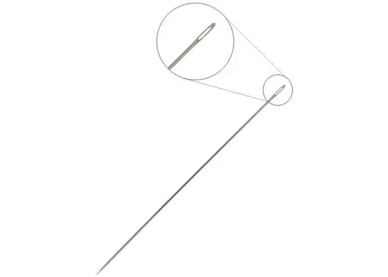 BEADING NEEDLE No.16 SILVEREYE .41mmx48.5mm JAPANESE QUALITY