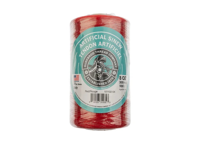 Sinew 8oz 900ft (300yd) Red 5ply 70lb