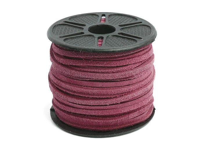 SUEDE LACE 3.5mm PURPLE 25YDS