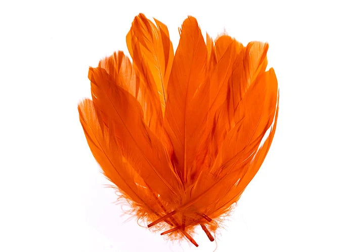 Goose Feathers 5-7in Orange