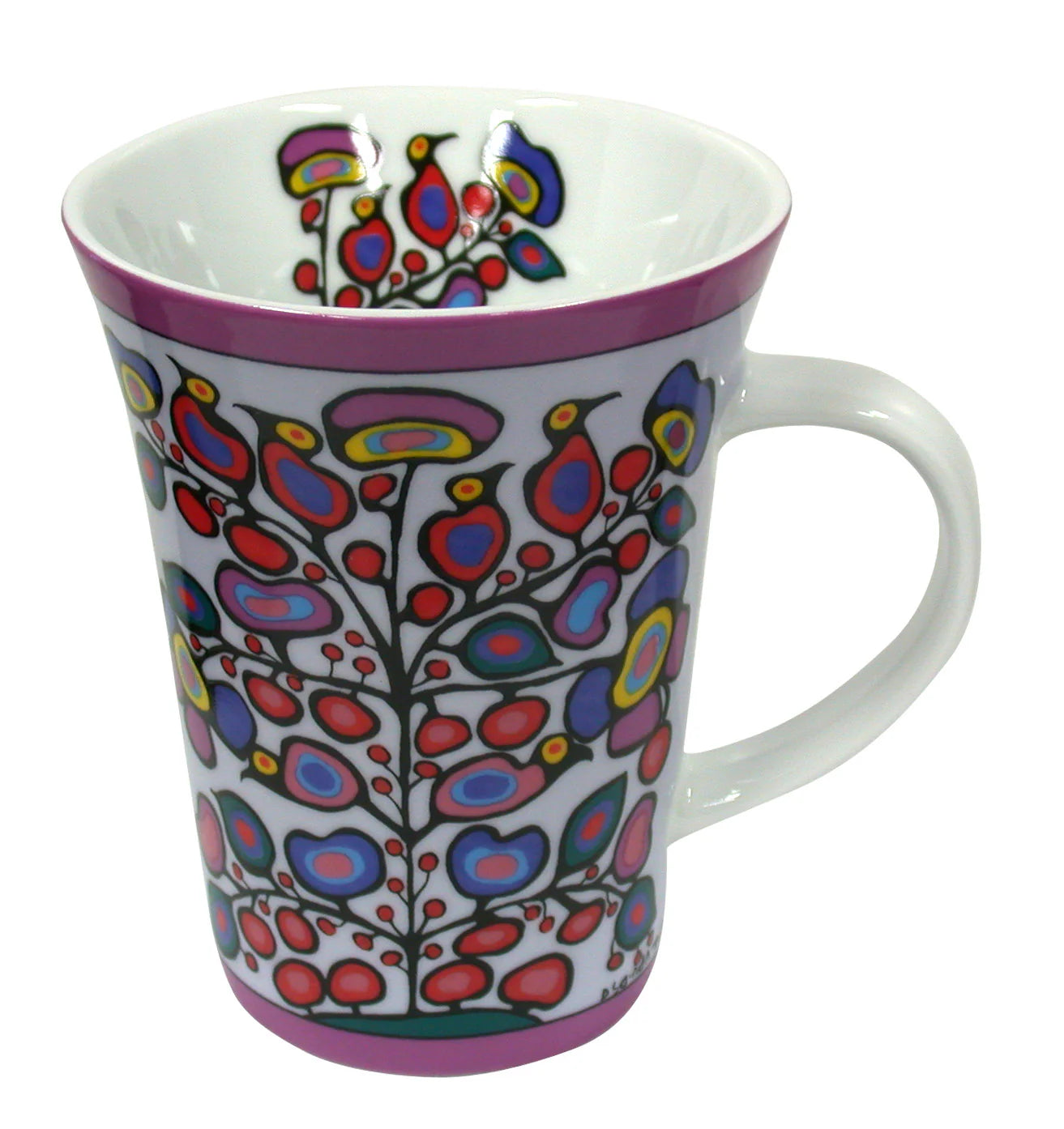 Norval Morrisseau Woodland Floral Porcelain Mug