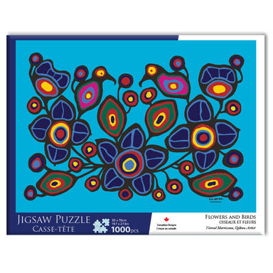 Norval Morrisseau Flowers and Birds 1000pcs Jigsaw Puzzle