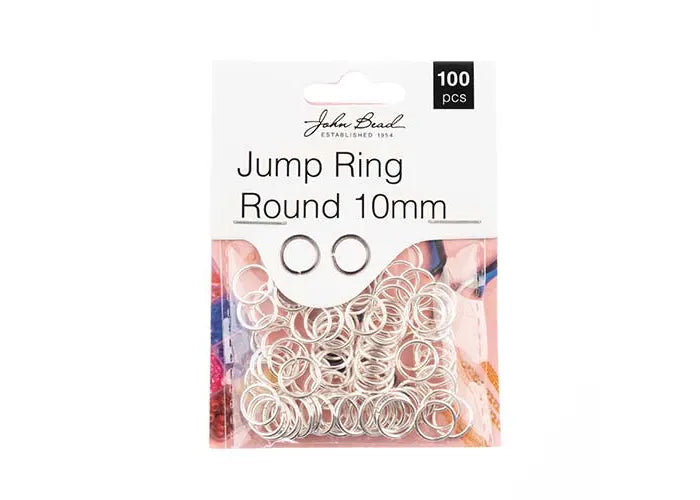 Jump Ring Round 10mm Silver 100pcs