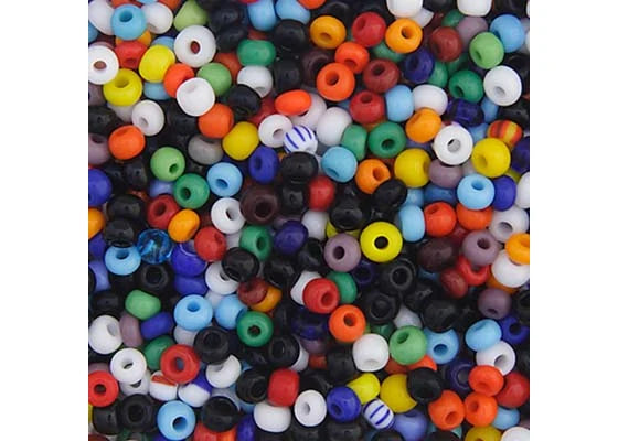 CZECH SEEDBEAD APPROX 22g VIAL 8/0 OPAQUE ASSORTED