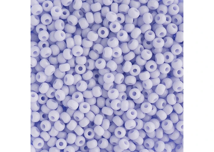 Czech Seedbead apx22g Vial 8/0 Opaque Natural Lilac