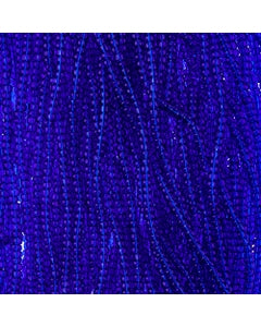 Czech Seed Bead 11/0 Cut Transparent Medium Blue Strung