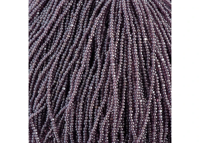 Czech Seed Bead 11/0 Cut Opaque Wine Rainbow Strung