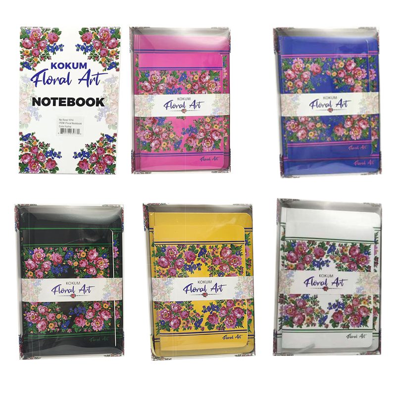 Kokum Floral Hardcover Notebook Set