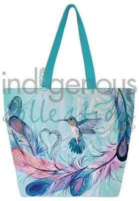 Hummingbird Feathers Canvas Bag