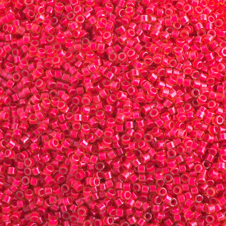 Miyuki Delica 11/0 Poppy Red Luminous Neon Color