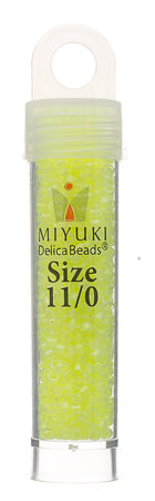 Delica 11/0 RD Limeade Luminous Neon Color