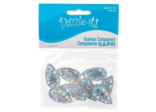 Resin Sew-on GummySpike(10pcs) Drop 16x30mm Crystal AB