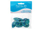Resin Sew-on GummySpike(10pcs) Drop 20x30mm Emerald AB