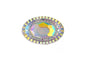 Resin Sew-On Piikki Stones 10pcs 20x30mm Oval Crystal AB