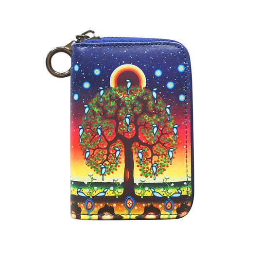 James Jacko Tree of Life Zip-Around Coin Wallet