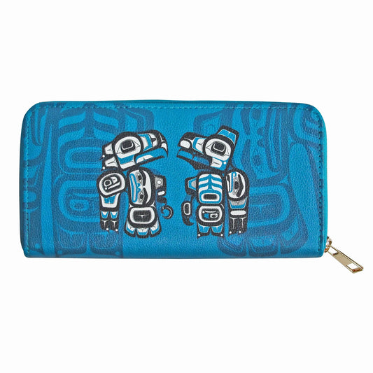 James Johnson Love Birds Zip-Around Wallet
