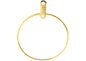 Earhoop Link Round 25mm Gold LF/NF 100PCS