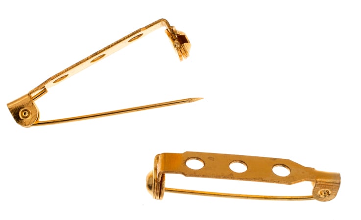 BARPIN 1in GOLD 100PCS