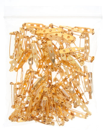 BARPIN 1in GOLD 100PCS
