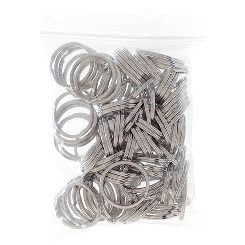Split Rings 25mm Nickel Color Tempered 100PCS