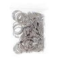 Split Rings 25mm Nickel Color Tempered 100PCS