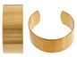Brass Cuff Bracelets Flat Band 1in Wide 2PCS
