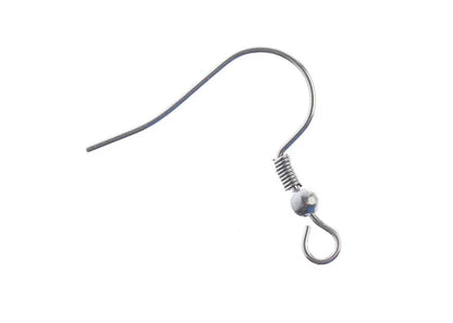 Stainless Steel Earring Fish Hook 19mm 10pcs