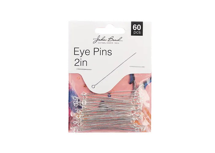 Eye Pins 2in 20ga(0.032) Silver 60pcs