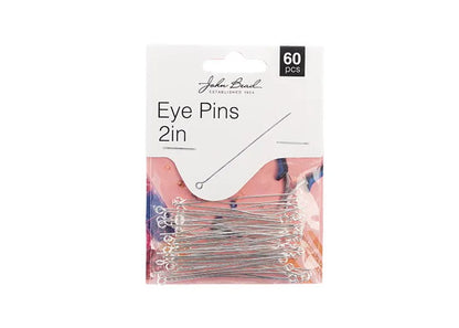 Eye Pins 2in 20ga(0.032) Silver 60pcs