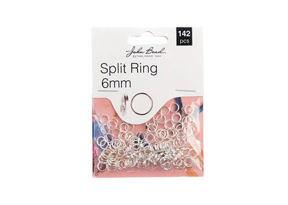 Split Ring 6mm Silver 142pcs