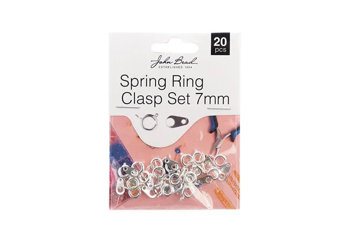 Spring Ring Set 7mm Silver 20pcs