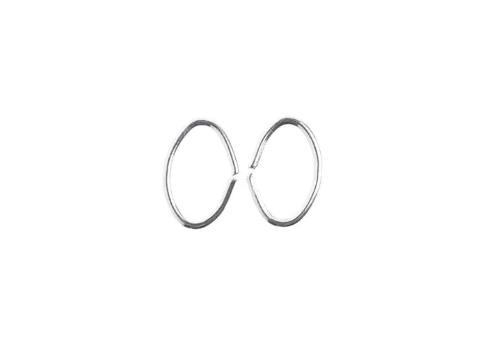 Jump Ring Oval 8x6mm Silver 88pcs