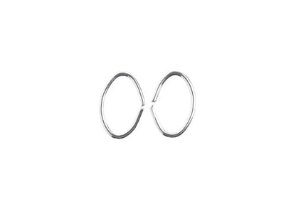 Jump Ring Oval 8x6mm Silver 88pcs