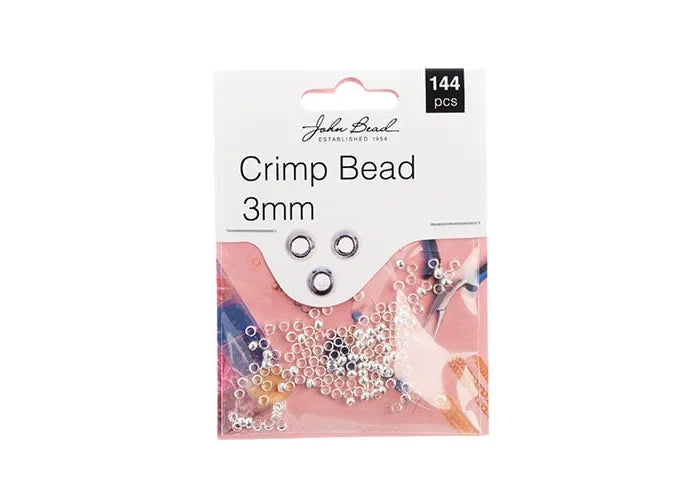 Crimp Bead 3mm Silver 144pcs