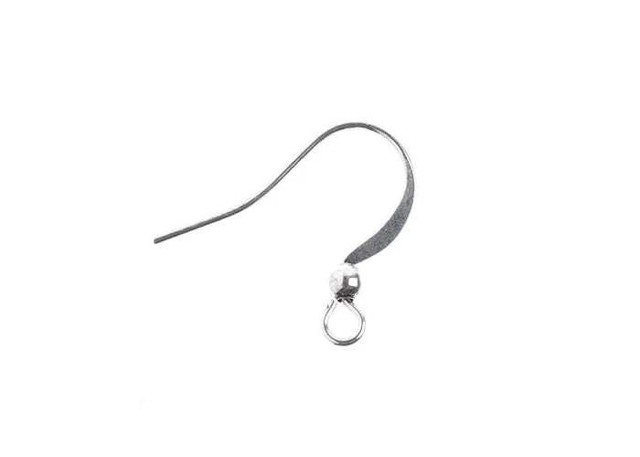 Earwire w/ Bead Antique Silver 60pcs