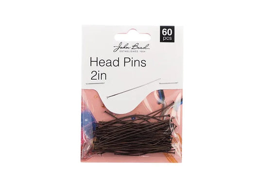 Head Pins 2in 20ga(0.032) Antique Copper 60pcs
