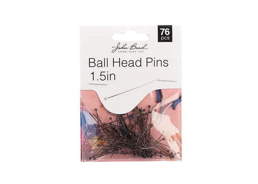 Ball Head Pins 1.5in 24ga (0.02) Antique Copper 76pcs